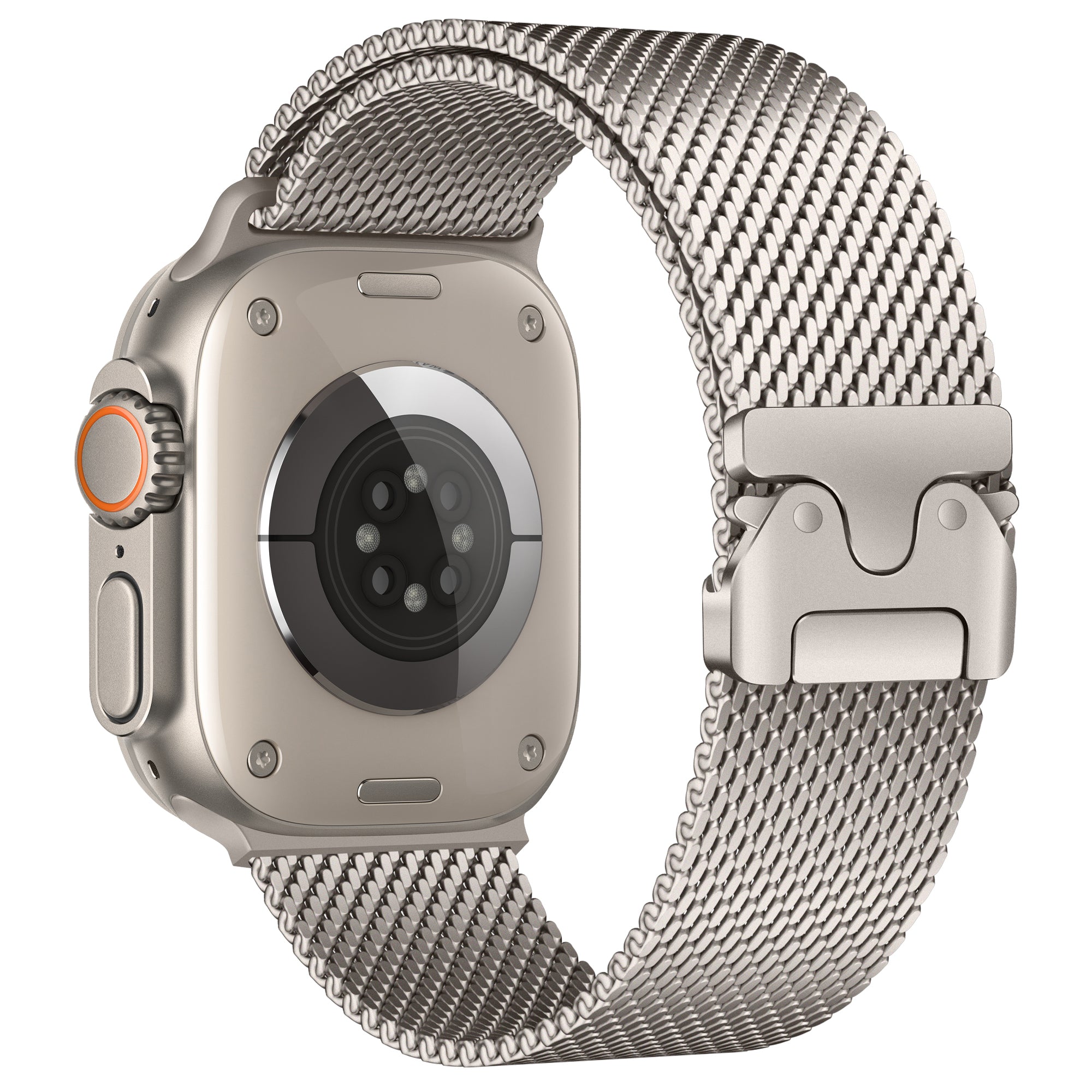 Correa milanesa moderna Apple Watch Ultra (blanco estrella)
