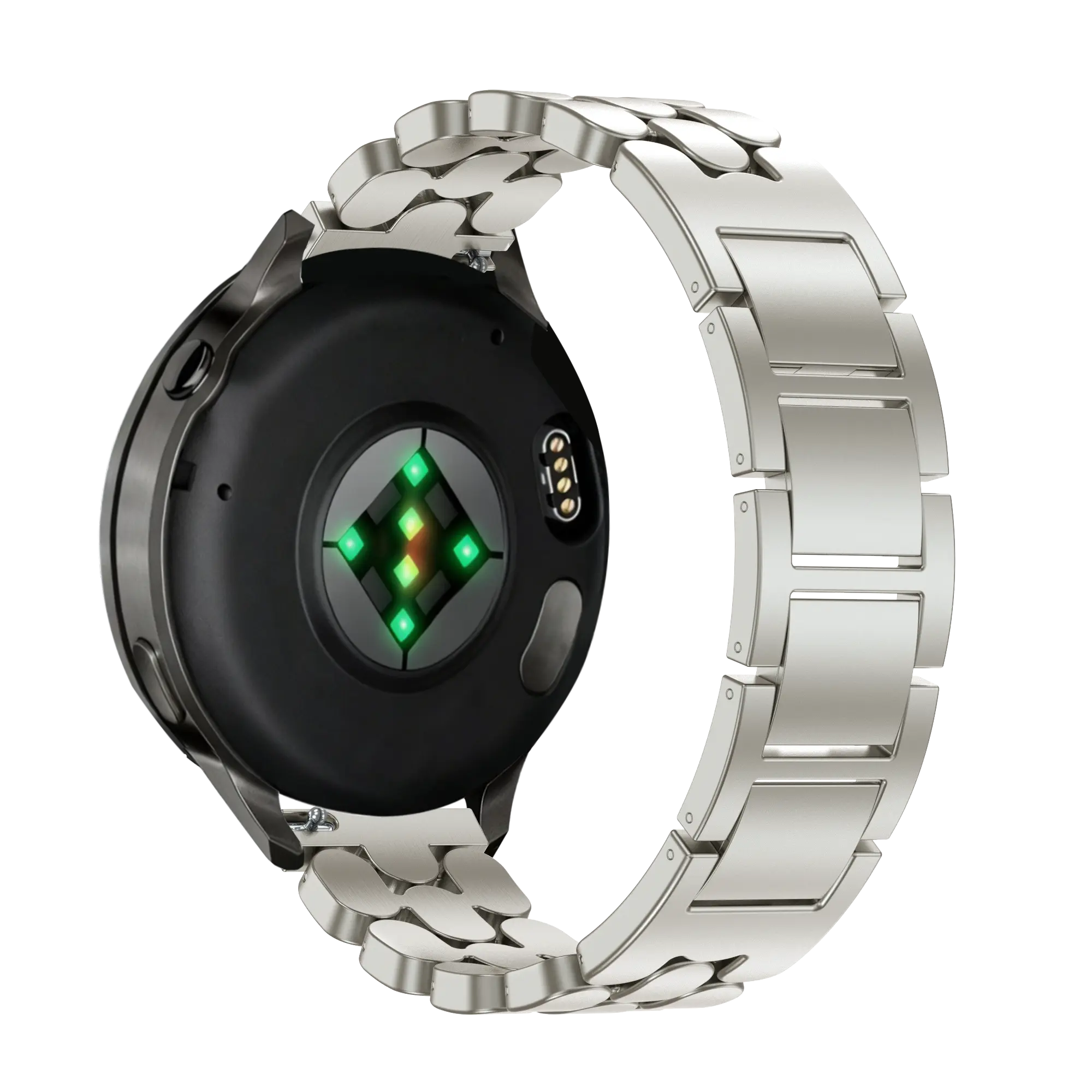 Bandz Correa acero 'Oval' Garmin Vivomove 3s (blanco estrella)