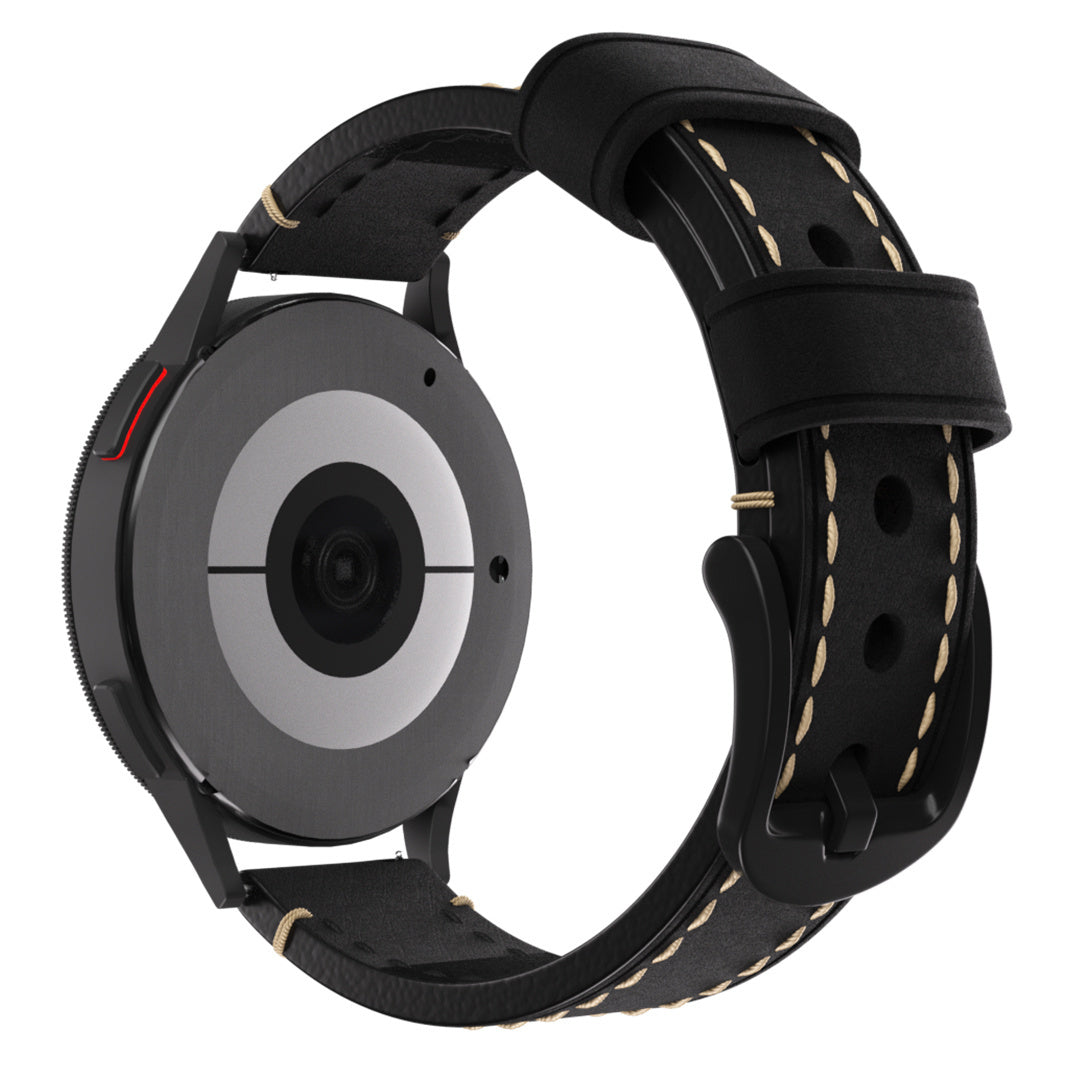 Correa cuero genuina Withings ScanWatch Light (negro)