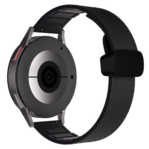 Correa cuero con hebilla en D Amazfit Bip 6 (negro)