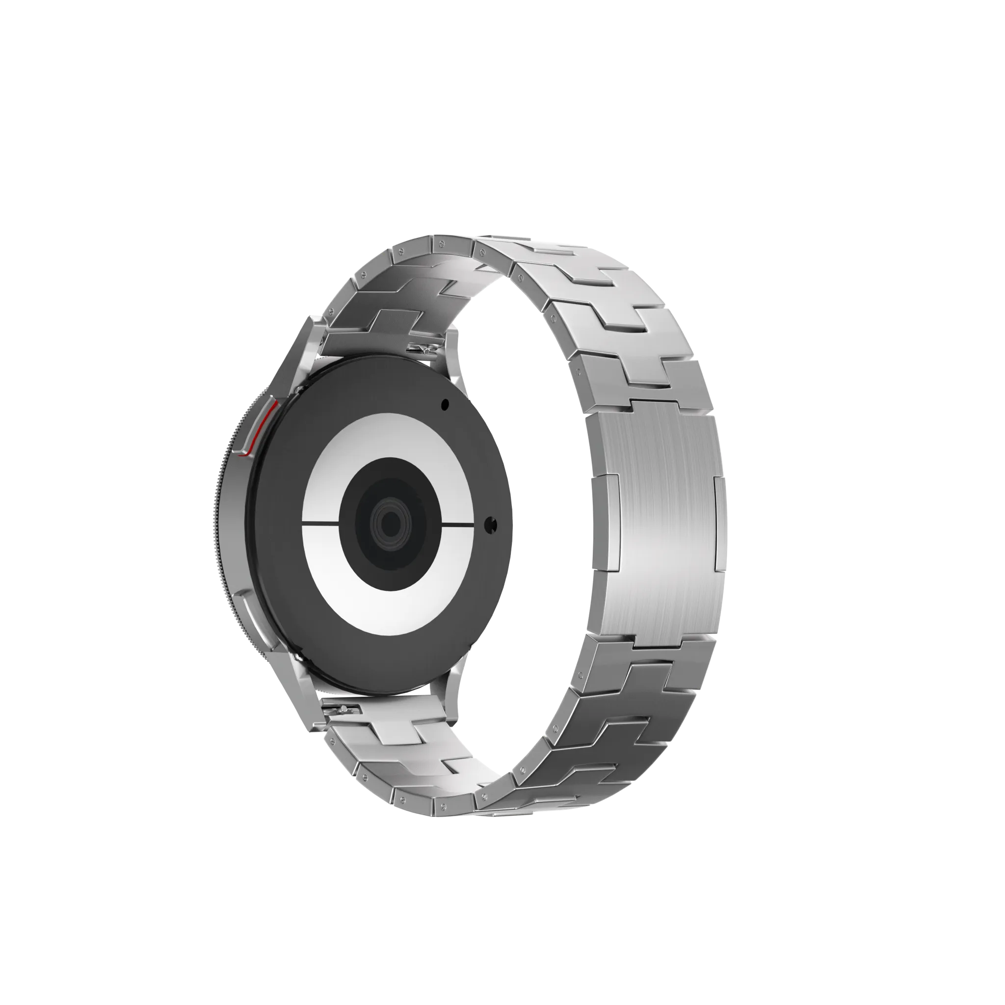 Suunto Nautic S Titanium Grain Strap (Flat Clasp) (Silver)
