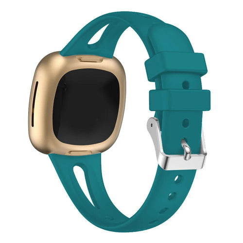 Silicone Strap 'Deluxe', on a watch, 3/4 rear view
