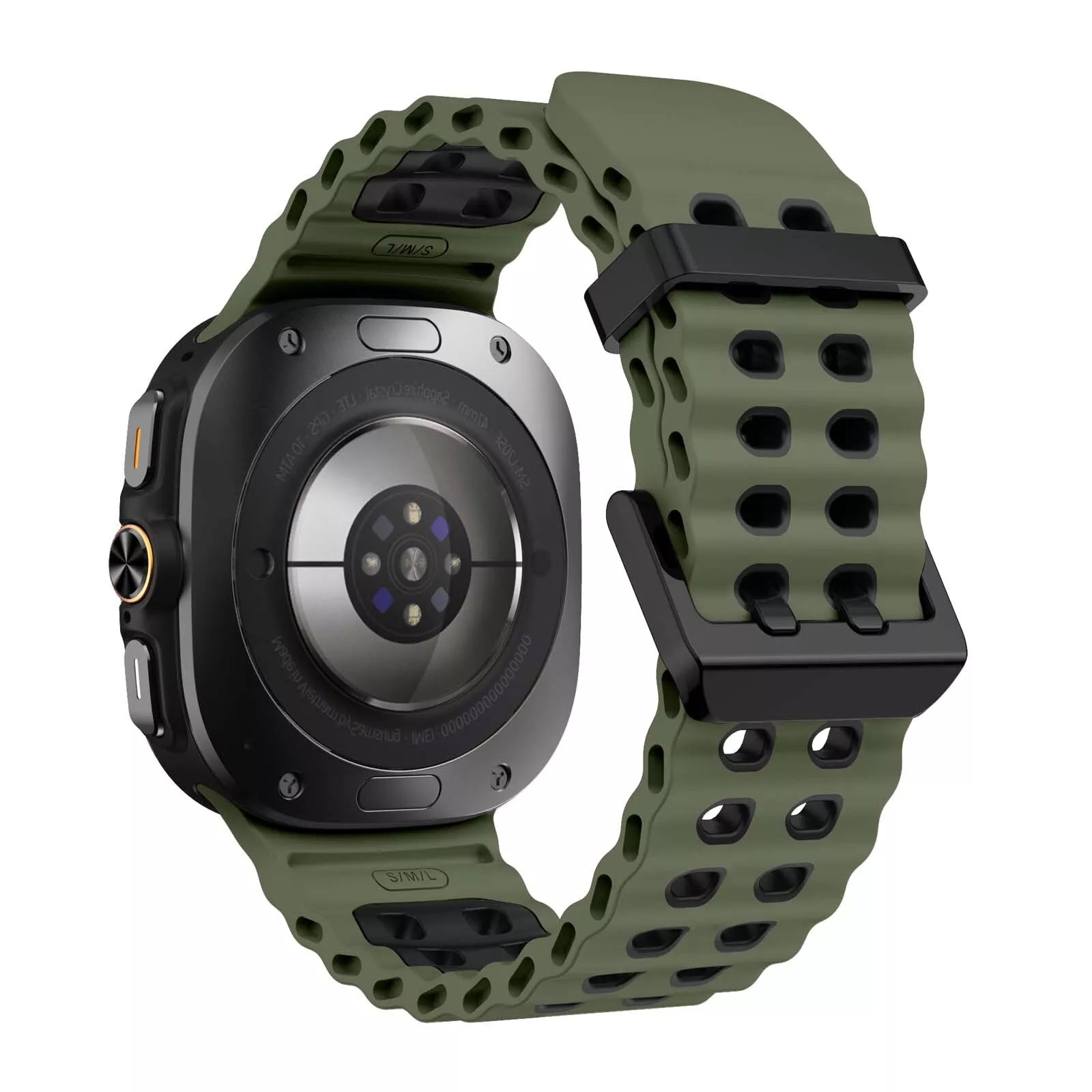 Correa de silicona wave Samsung Galaxy Watch Ultra (verde/negra) 