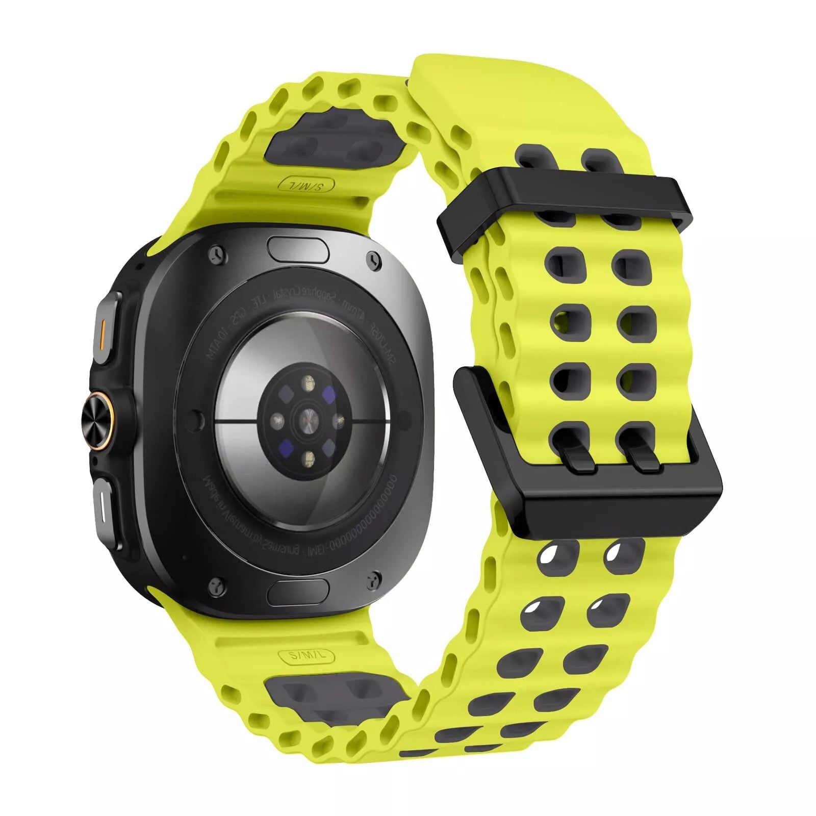 Correa de silicona wave Samsung Galaxy Watch Ultra (lima/gris oscuro)