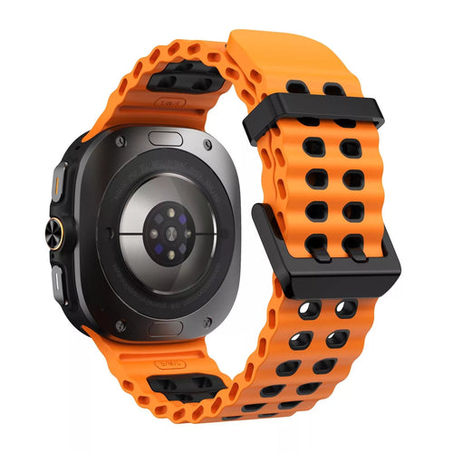 Correa de silicona wave Samsung Galaxy Watch Ultra (naranja/negra)