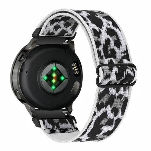 Bandz Correa nylon elástica Stahlgear Luna (leopardo blanco)
