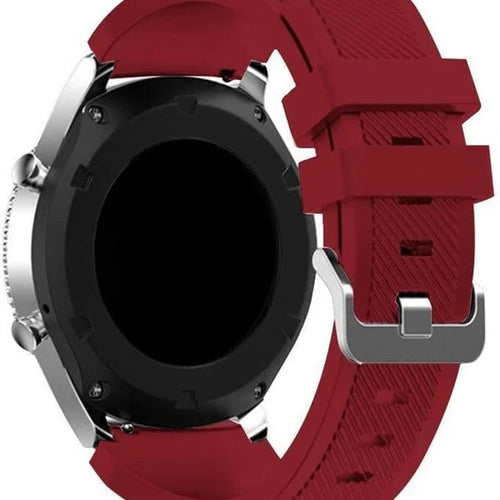 Correa silicona twill Huawei Watch GT 7 Pro (rojo vino)