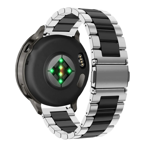 Bandz Correa acero 'Classic' Garmin Vivoactive 3 (plateado/negro)