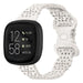 Correa silicona con estampado Fitbit Versa 3 (rosa arena)