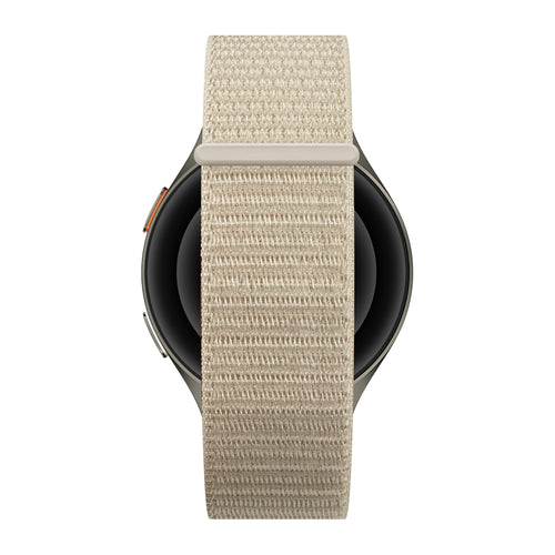 Bandz Samsung Galaxy Watch 7 - 44mm Nylon Strap 'Easy Fit' (Starlight)
