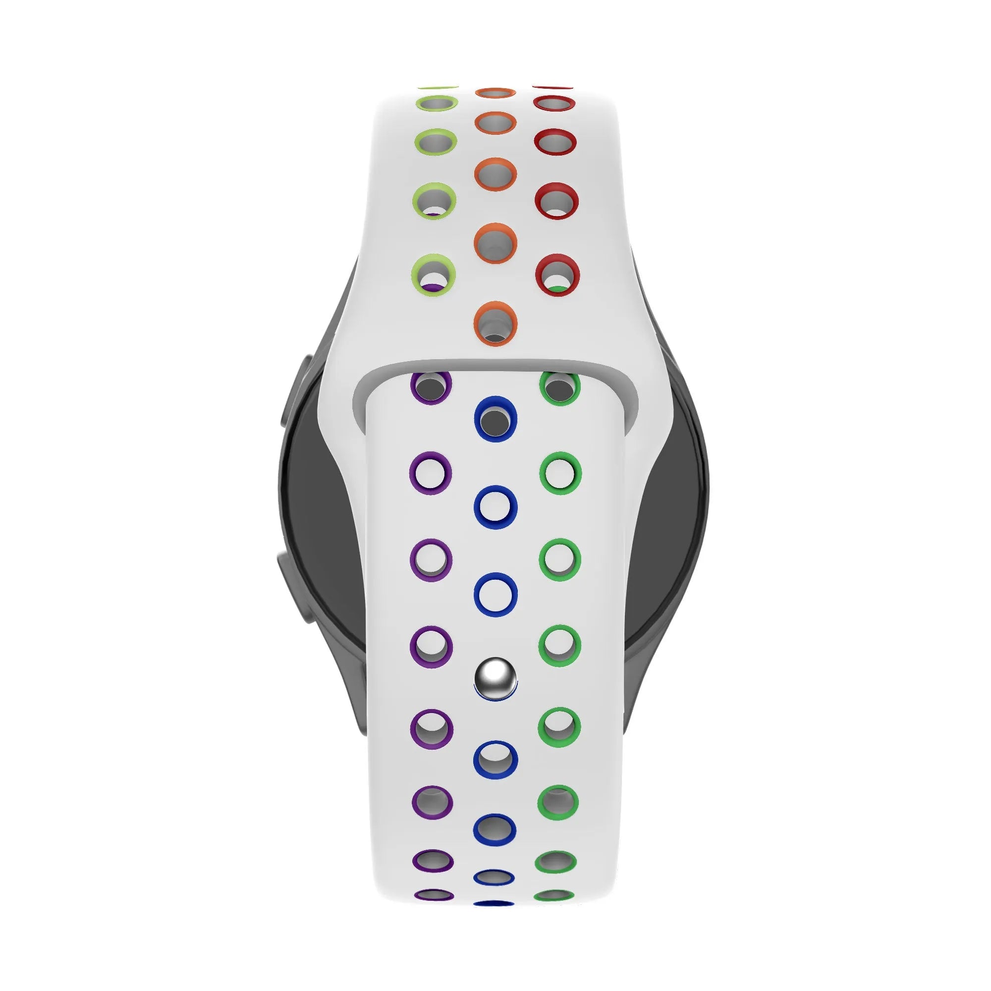 Bandz Correa deportiva 'Deluxe' Oozoo Smartwatch 20mm (blanco/arcoíris)