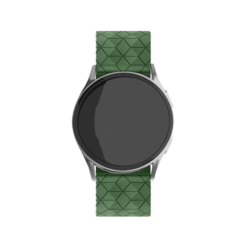 Coros Pace 3 Silicone Hexa Strap (Army Green)