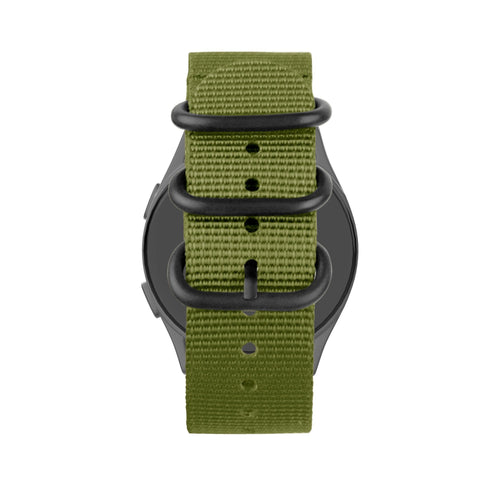 Bandz Huawei Watch GT 5 Pro - 46mm Nylon Strap with Buckle (Green)