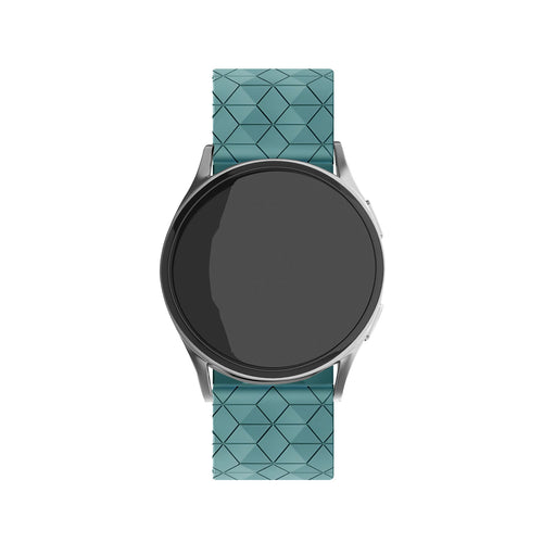 Correa silicona 'Hexa' Amazfit Bip U (Pro) (azul-verde)
