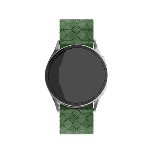 Amazfit Bip 5 Silicone Hexa Strap (Army Green)