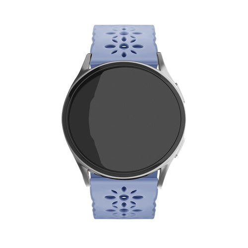 Correa de silicona con relieve Withings ScanWatch Nova (gris lavanda)