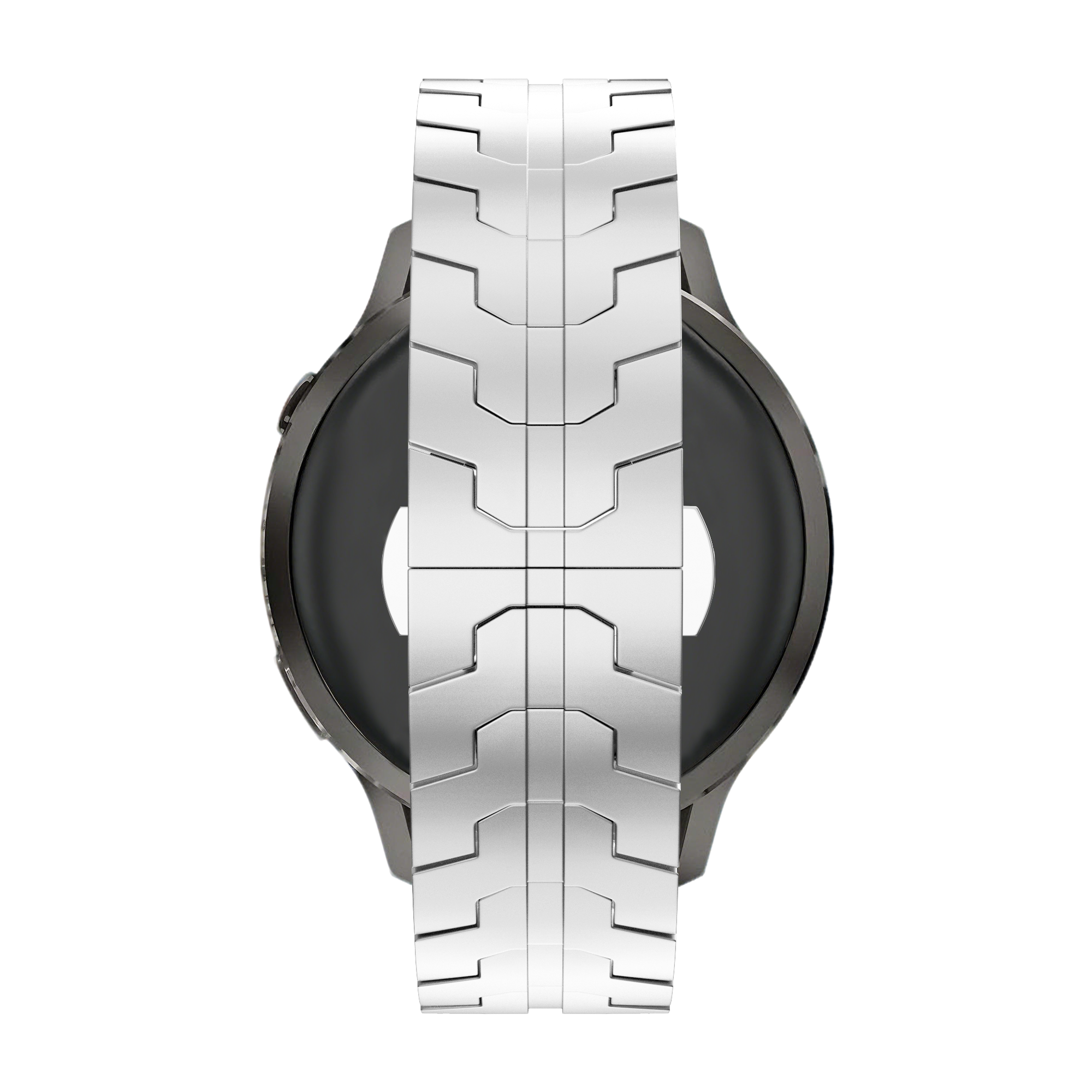 Bandz Garmin Forerunner 570 - 47mm Steel Strap 'Iron' (Silver)