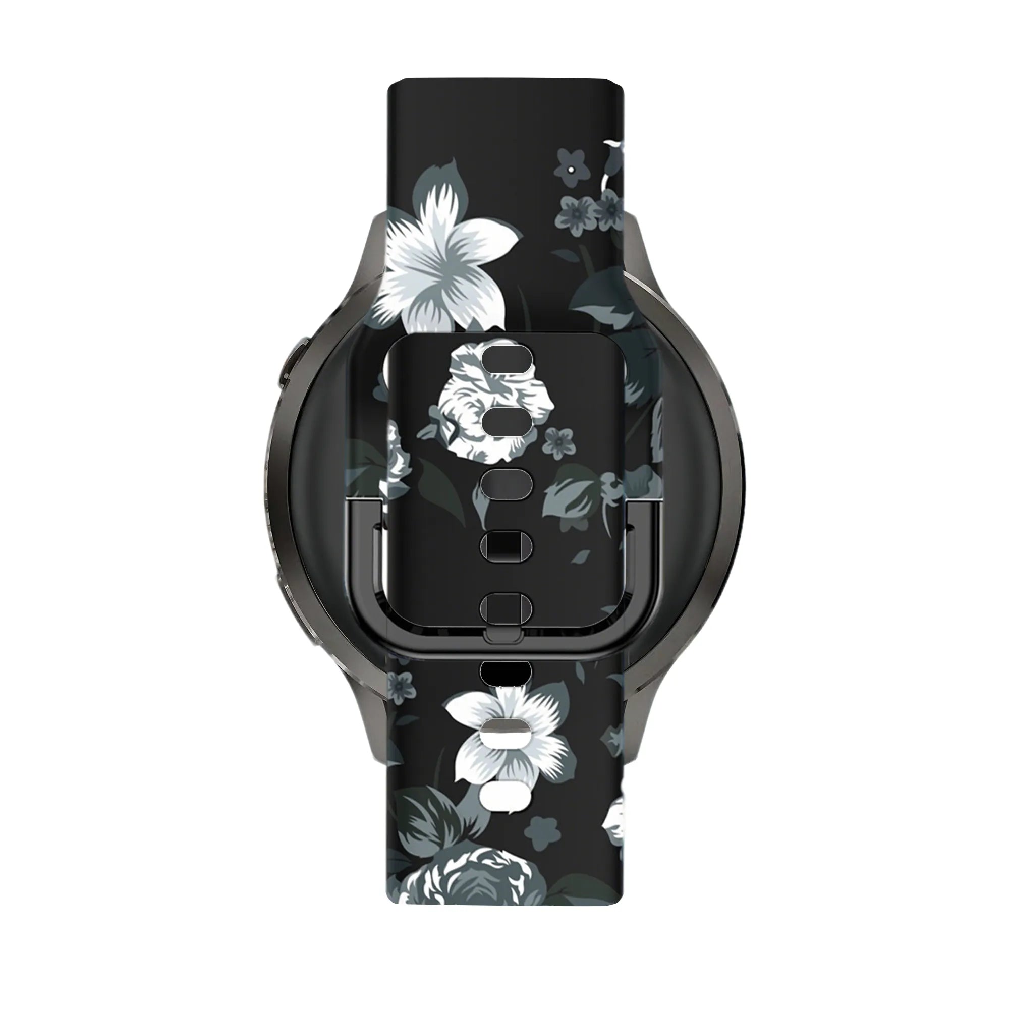 Bandz Correa silicona 'gris Flower' Garmin Forerunner 265s