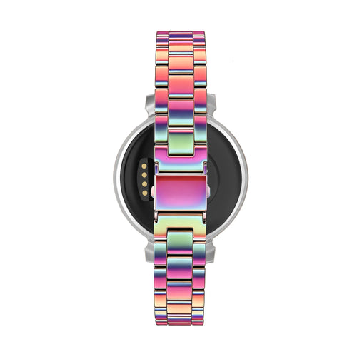 Steel Strap 'Classic', rainbow, on a watch, direct front view