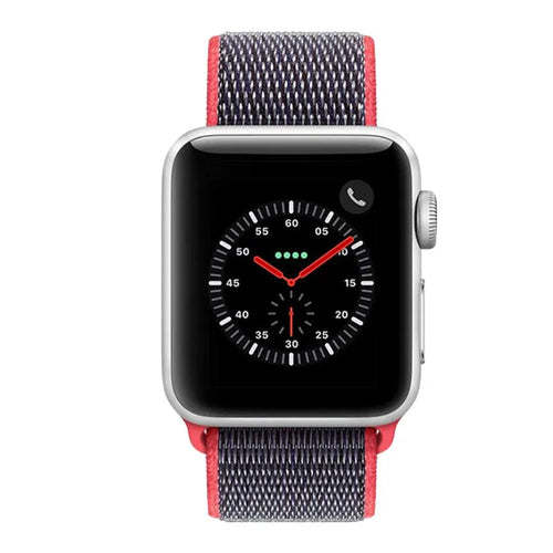 Nylon Strap, on a watch, direct front view