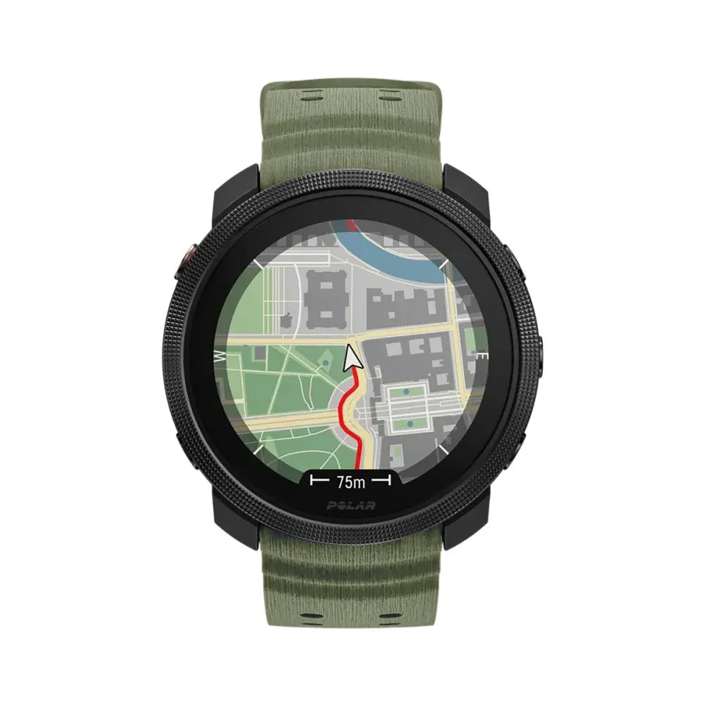 Polar Grit X2 Pro Silicone Grain Strap (Army Green)