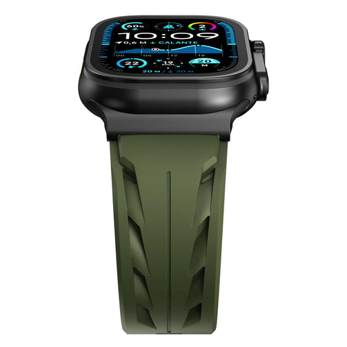 Apple Watch Race Silicone Strap (Army Green)