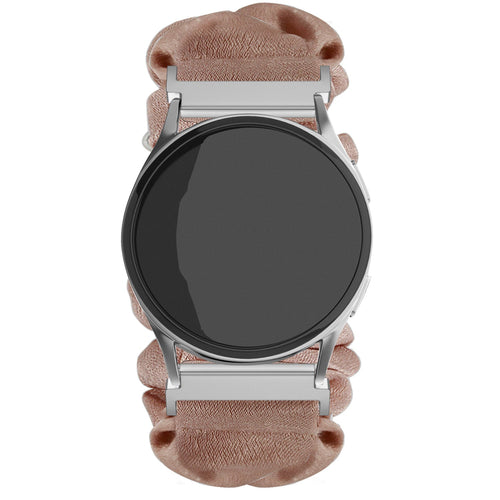 Correa Scrunchie Samsung Galaxy Watch Active (beige con perlas)