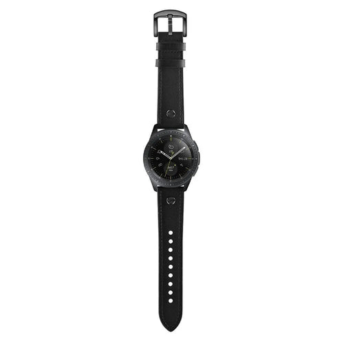 Correa cuero con tornillo Amazfit GTR 4 (negro)