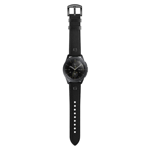 Realme Watch 3 (Pro) Leather Strap with Screw (Black)