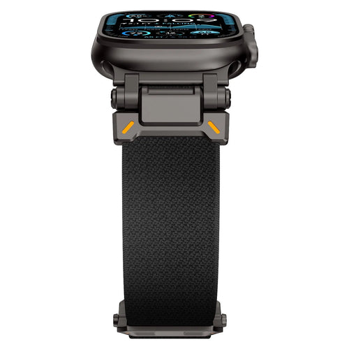 Apple Watch 'Explorer' Polyester Strap (Black with Black)