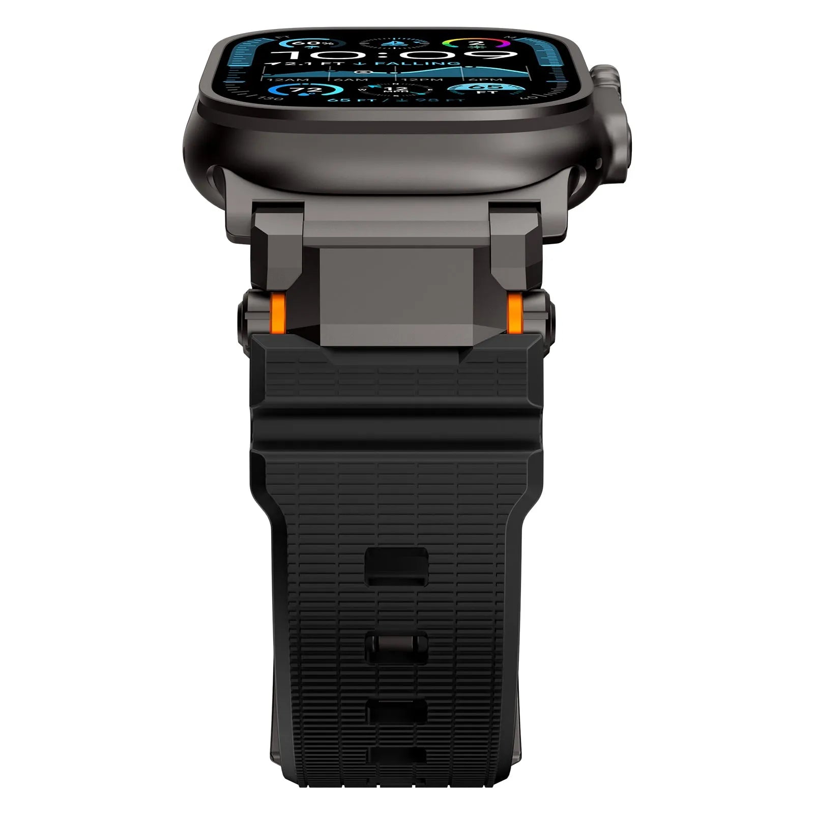 Correa silicona 'Aventurero' Apple Watch (negra/negra)
