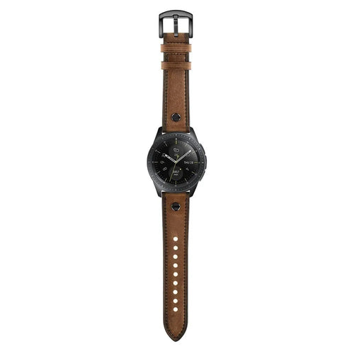 Correa cuero atornillada Amazfit Active 2 (marrón)