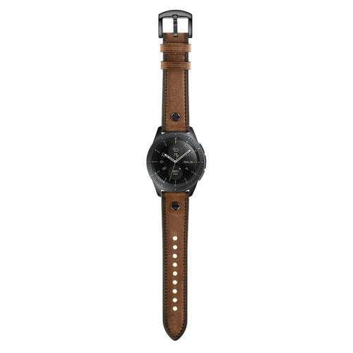 Amazfit Active Leather Strap with Screw (Dark Brown)