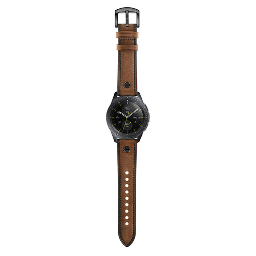 Huawei Watch GT 4 - 46mm Leather Strap with Screw (Dark Brown)