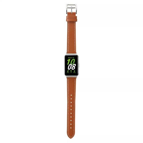 Correa cuero Samsung Galaxy Fit 3 (marrón)