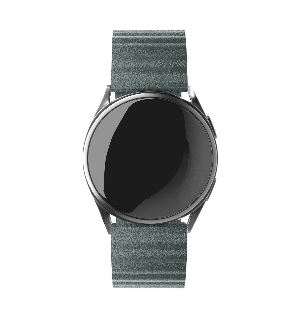 Leather Loop Strap, on a watch, direct front view
