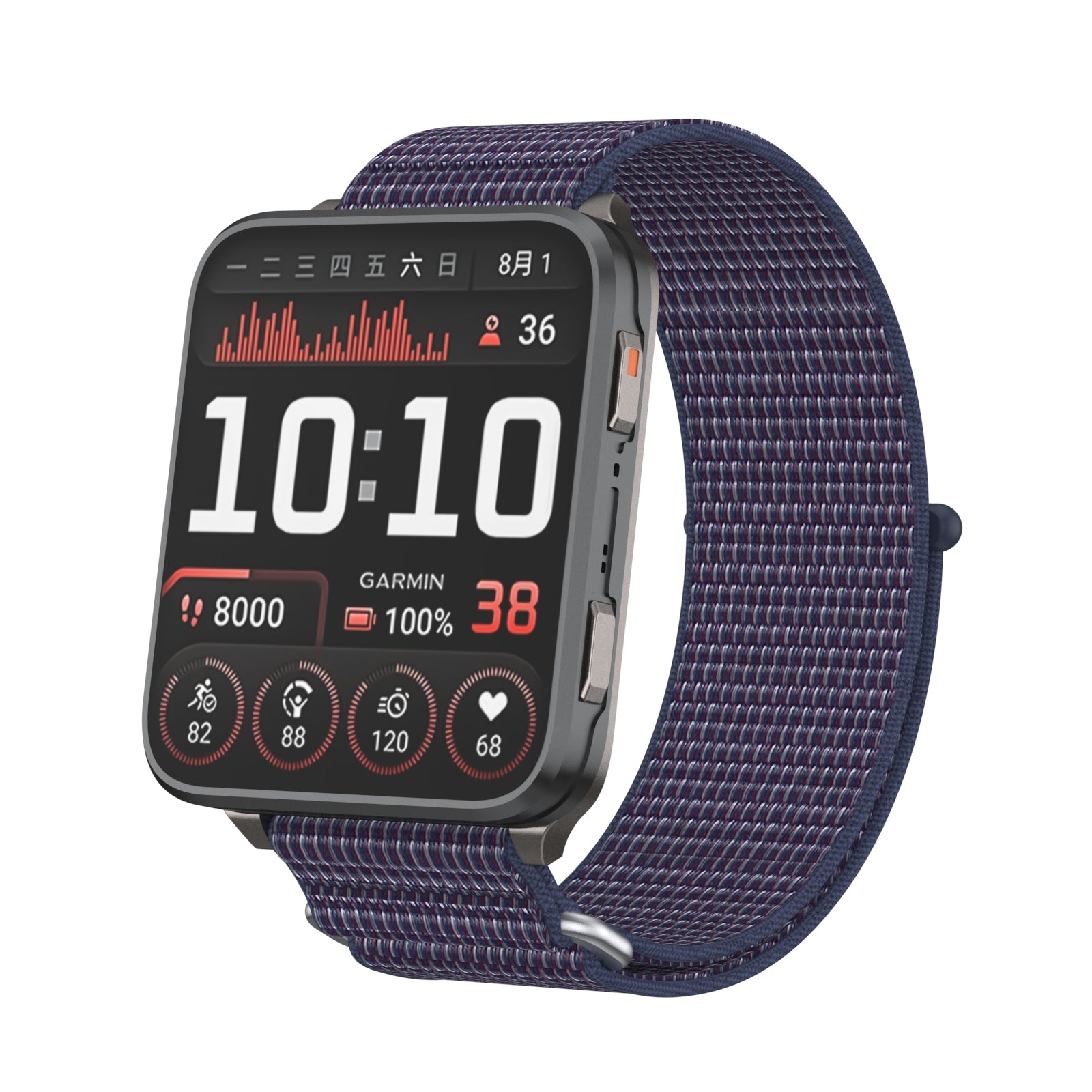 Correa nylon Garmin Venu X1 (azul indigo)