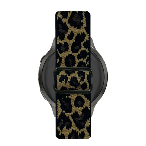 Bandz Correa nylon elástica Actyve Smartwatch 20mm (Leopardo)