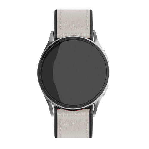 Correa híbrida de cuero OnePlus Watch 3 (blanca)