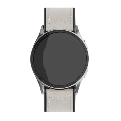 Amazfit Cheetah (Pro) Leather Hybrid Strap (White)