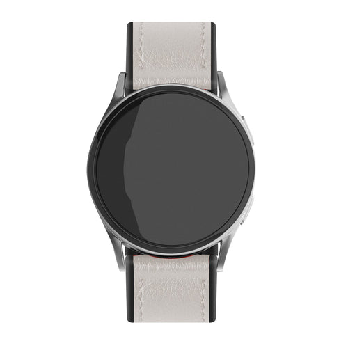 Correa cuero híbrida Amazfit Active 2 (blanco)