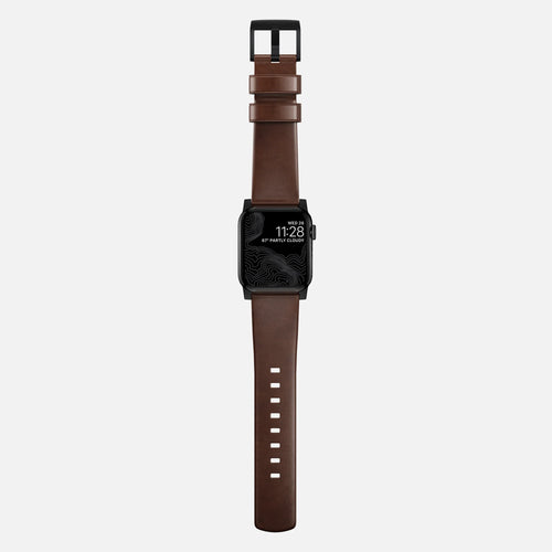 Nomad Correa cuero moderna Apple Watch (marrón/negro)