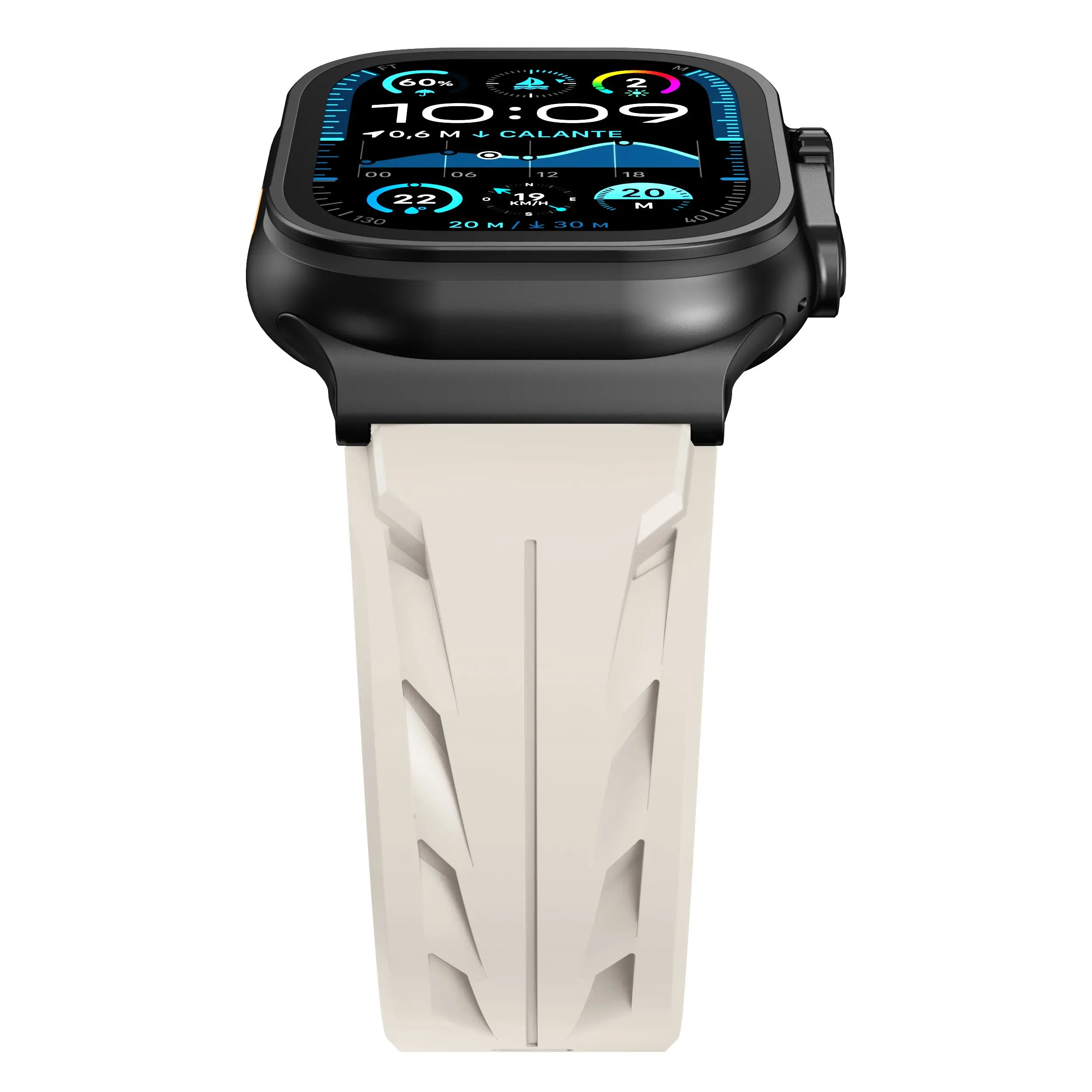Apple Watch Race Silicone Strap (Starlight)