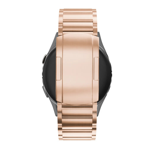 Bandz Correa titanio con eslabones Garmin Vivomove 3s (oro rosado)