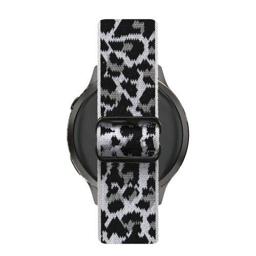 Bandz Correa nylon elástica Stahlgear Luna (leopardo blanco)