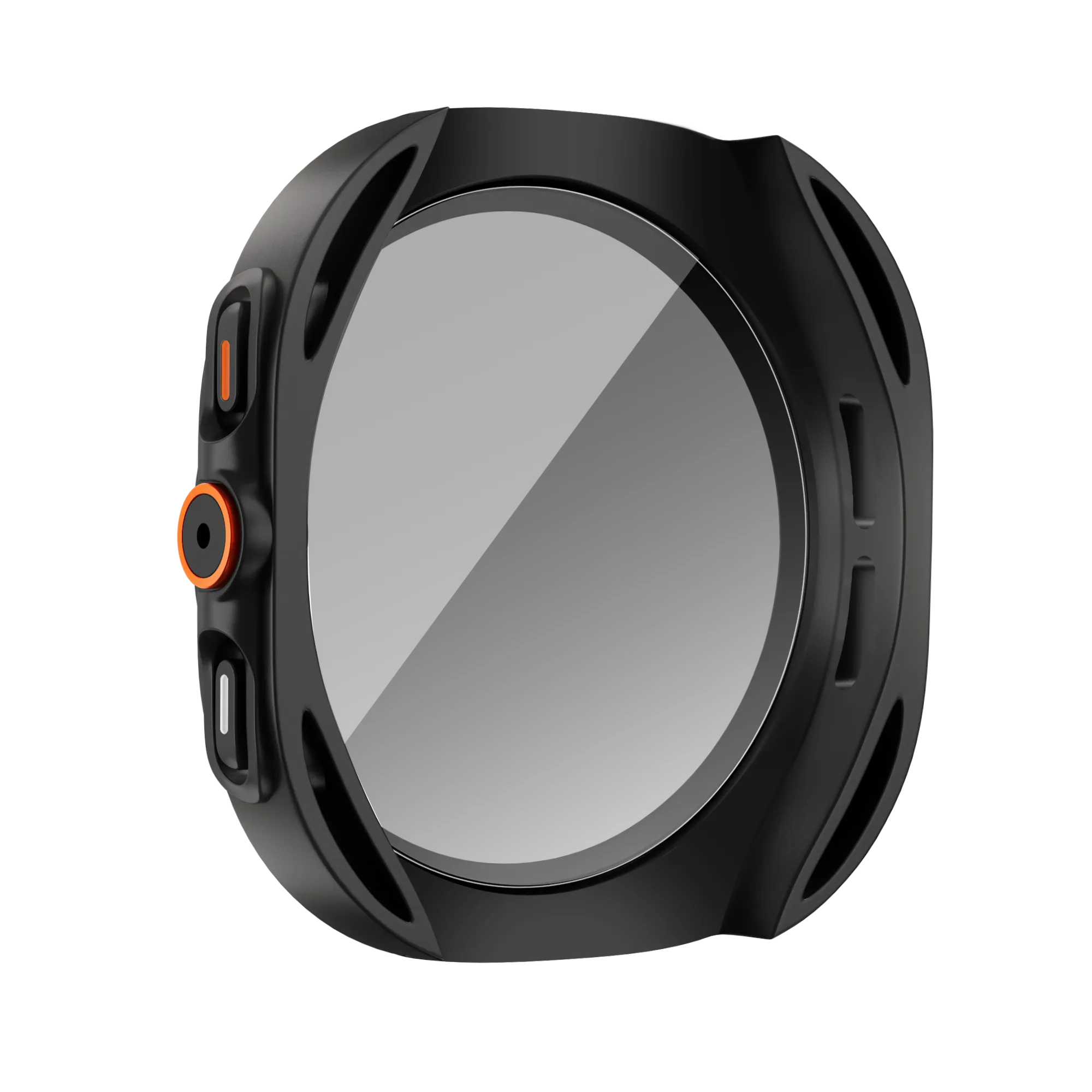 Bandz Funda de PC cuadrada con vidrio Samsung Galaxy Watch 7 - 44 mm (negro)