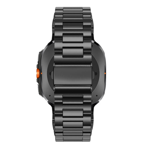 Bandz Samsung Galaxy Watch Ultra Steel Link Strap 'Deluxe' (Black)