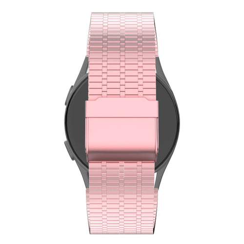 Bandz Garmin Venu 2 Plus Adjustable Steel Strap (Pink)