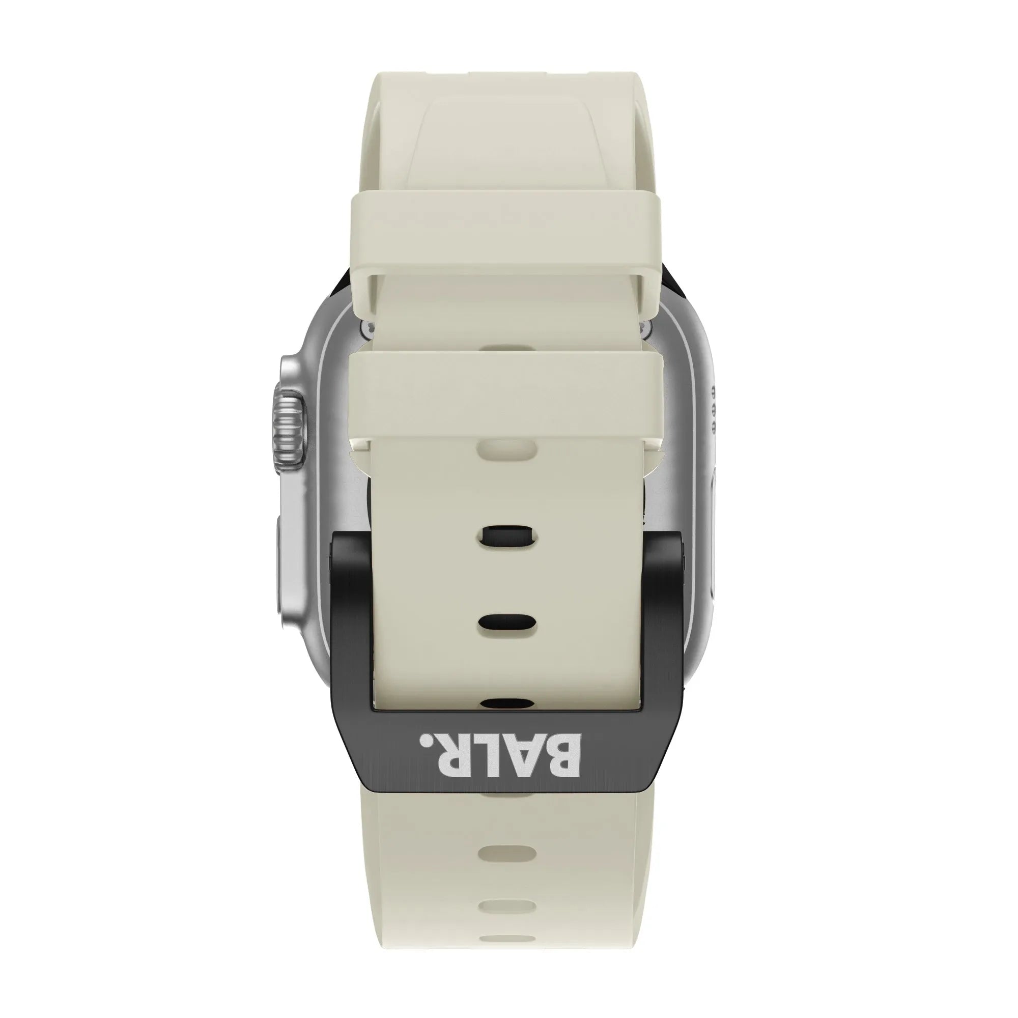 BALR. Correa de silicona Apple Watch Ultra Liquid (beige/negro)