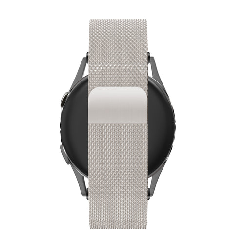 Bandz Correa milanesa Loop Garmin Vivoactive 6 (blanco estrella)